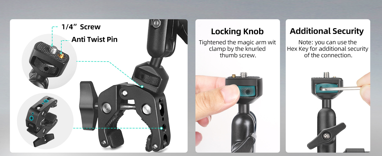 small rig phone mount, small rig magic arm