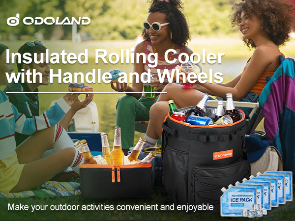 cooler with wheels and handle