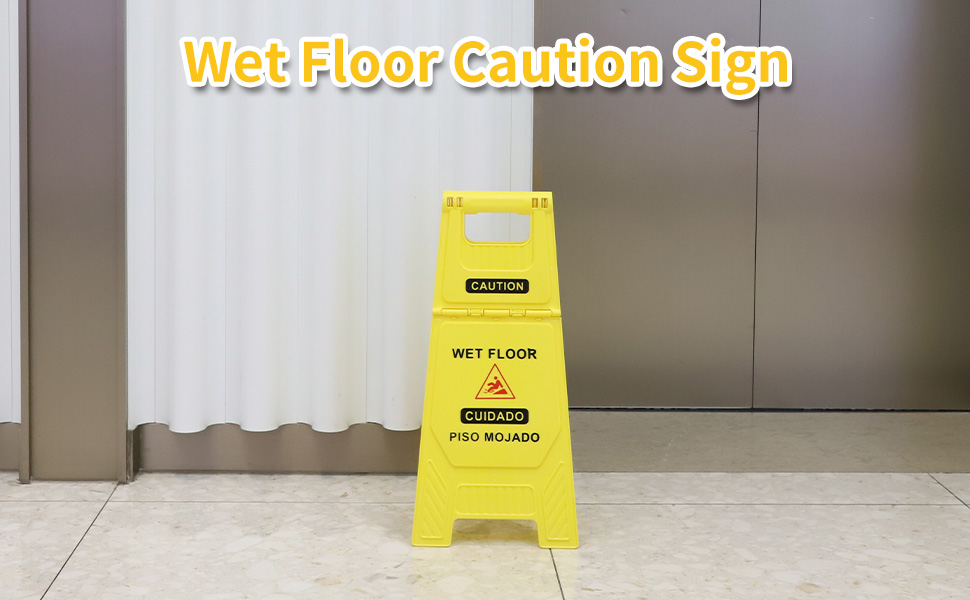 wet floor caution sign