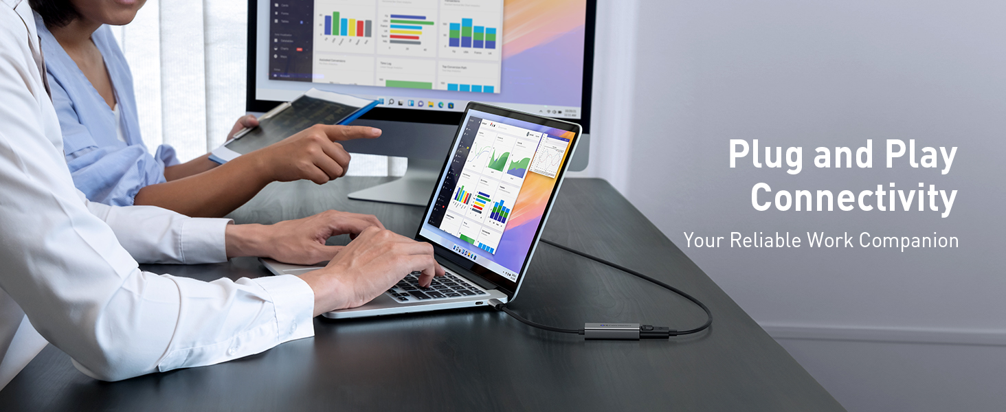 Cable Matters 80Gbps USB C to DisplayPort 2.1 Adapter