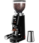 SHARDOR Professional 64mm Burr Coffee Grinder with 100 Grind Settings and All-Metal Chamber, Coff...