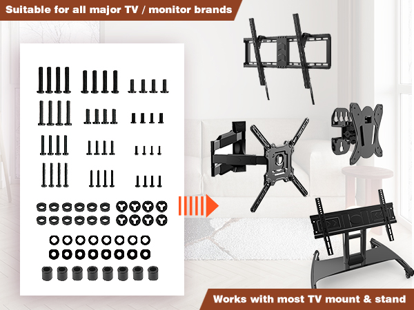 Suitable for all major TV monitor brands