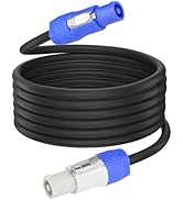 Stage Light PowerCON Cable, 3 Pin 16AWG AC PowerCon Connector Cord Input to Output, 20A Power Ext...
