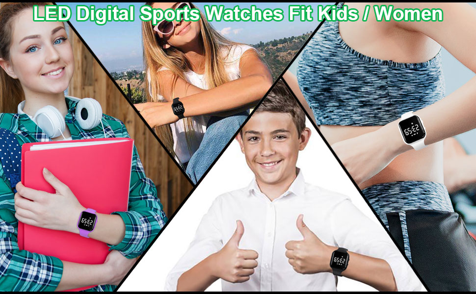 fitness pedometer watch for kids women