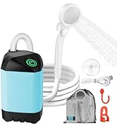 Portable Camping Shower with 7800mAh Battery - 3 Spray Modes, IPX7 Waterproof &amp; Powerful Suction ...