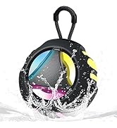 Portable Bluetooth Speaker, IPX7 Waterproof Rating, Multicolor RGB Lighting, 25-Hour Playback Dur...