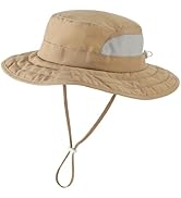 Connectyle Kids Foldable Wide Brim Sun Hat UPF 50+ Sun Protection Bucket Hats Breathable Summer B...