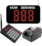 Take A Number System Queue Calling System Queue Management System with Thermal Printer for Medica...