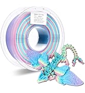 FXAAGFH Rainbow PLA Filament 1.75mm, Multicolor 3D Printing Model Filament Matte, +/- 0.02mm, 2.2...