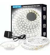 DAYBETTER White LED Strip Light, 40ft Dimmable Bright Rope Light, 6500K 24V Light Strips, 720 LED...