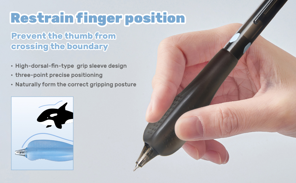 High - dorsal - fin - type grip sleeve design