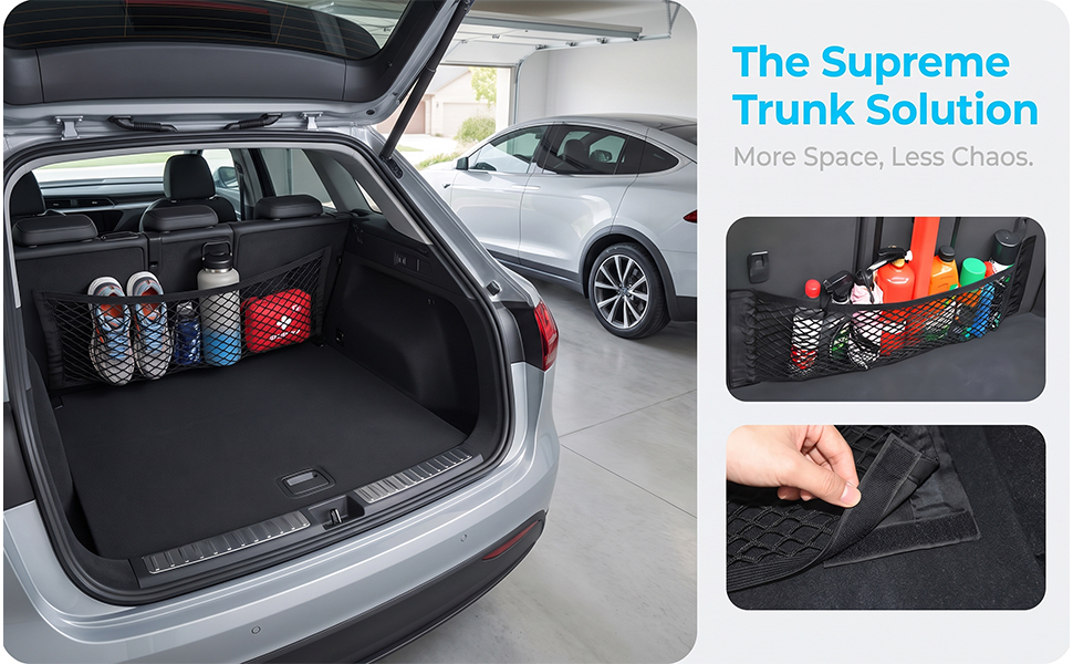 Mandark 2PCS Mesh Cargo Net for Car Trunk Storage