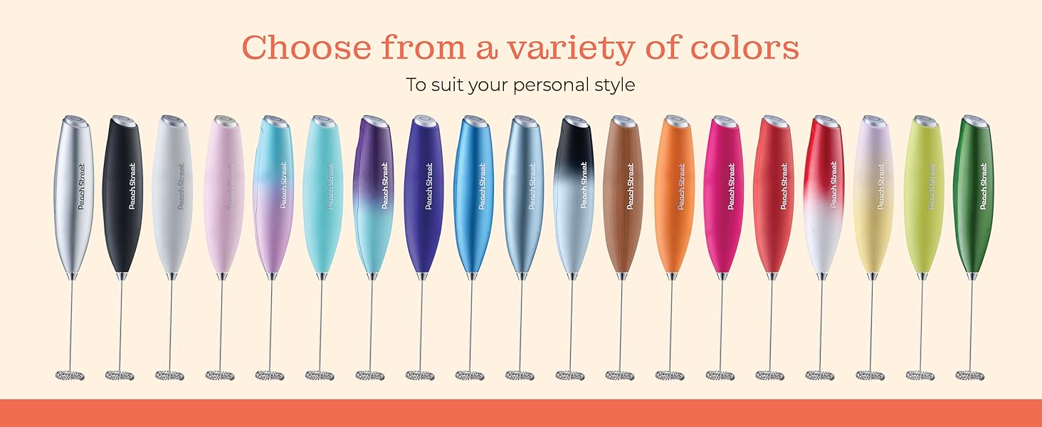 multicolor frother gift