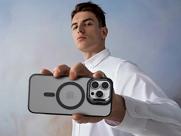 Black iPhone 15 Plus Case with Screen Protector &amp; Camera Lens Protector,Compatible with MagSafe