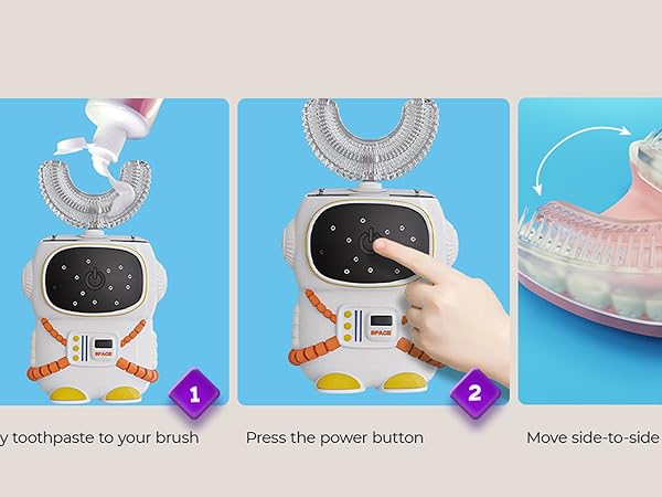 U-SHAPE kids automatic toothbrush for kids