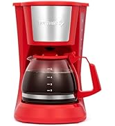 Holstein Housewares - 5 Cup Drip Coffee Maker - Convenient and User Friendly with Permanent Filte...