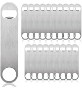 QTLCOHD 20 Pack 7 Inch Flat Bottle Opener, Stainless Steel Bottle Openers Bulk Silver Beer Bottle...