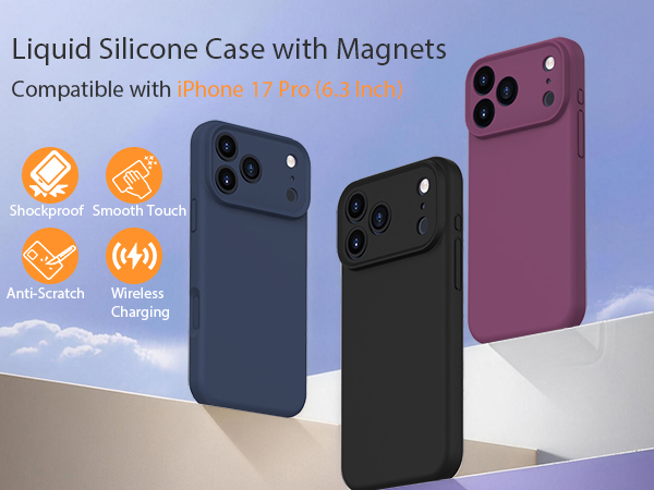 silicone case for iphone 17 pro