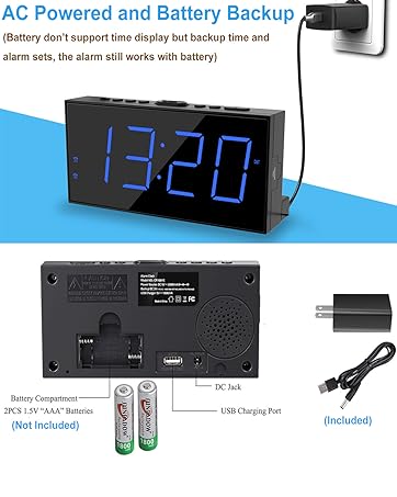 alarm clock battery backup