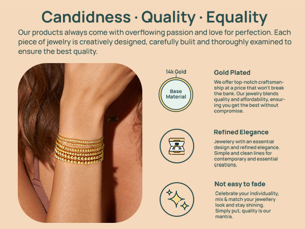 gold bracelets for women 14k real gold