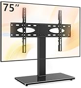 Rfiver Universal Swivel TV Stand for Large TVs in 37-75 inch, Upgraded Height Adjustment Table To...
