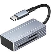 SD Memory Card Reader, TargetGo USB Type C to TF Card Reader Adapter(Aluminum Shell) for MacBook ...