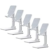 OGMAPLE Phone Holder for Desk, 5 Pack MT-6 Cell Phone Stand for Desk Universal Cellphone Stand Ho...