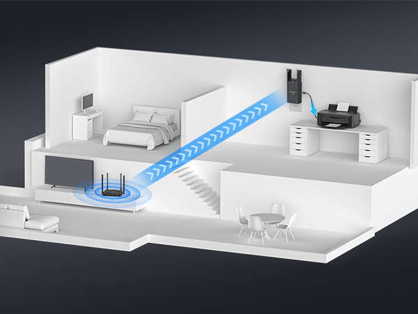 Beamforming Helps the Adapter Receive a Focused Signal to Improve Connection Stability