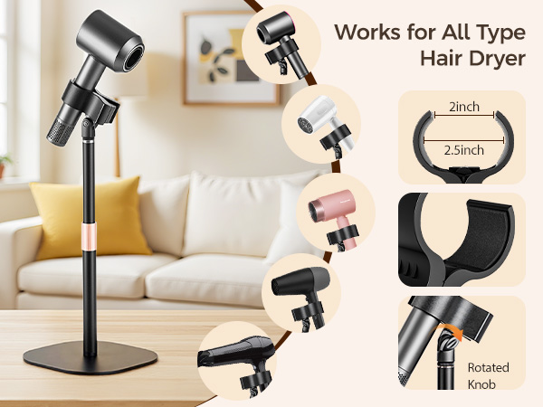 hair dryer stand holder
