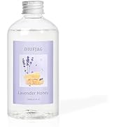 Lavender Honey Diffuser with 20 Black Fiber Sticks, 200ml (6.7 oz) Diffusers for Home Essentials ...