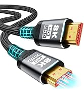 10K 8K HDMI Cable 2.1, Available 1.5FT 3.3FT 5FT 6.6FT 10FT 13FT 16FT 20FT 25FT Lengths for Selec...