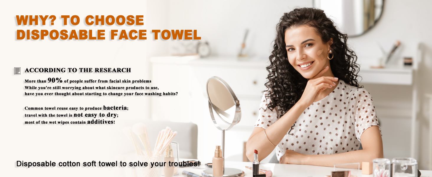 disposable face towel