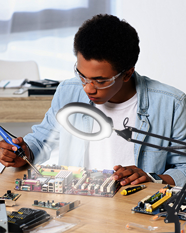 magnifying glass with light and stand, lighted magnifying glass