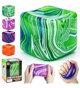 Fidget Toys Squishy Stress Cube, 1.97 inch Swirl Stress Cube Squishy Toys, Swirl Cubes Squishies ...