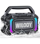 Wilody Speakers Bluetooth Wireless, 100W Loud Outdoor Speaker with Bass, IPX7 Waterproof Floatabl...