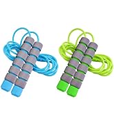 Jump Rope for Kids - Adjustable Soft Skipping Rope with Skin-Friendly Foam Handles for Kids, Boys...