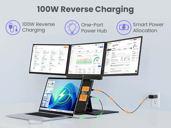 100W Reverse Charging - Max Power Your Laptop