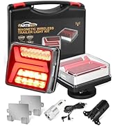 Partsam LED Wireless Trailer Lights Kit Magnetic Towing Tail Lights 58LED Universal Stop Turn Run...
