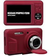 Supmay Silicone Camera Case for Kodak PIXPRO FZ55 16MP Digital Camera, Soft Silicone Protective C...