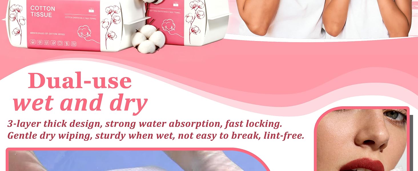 wet &amp;amp; dry disposable face fowel dual-use