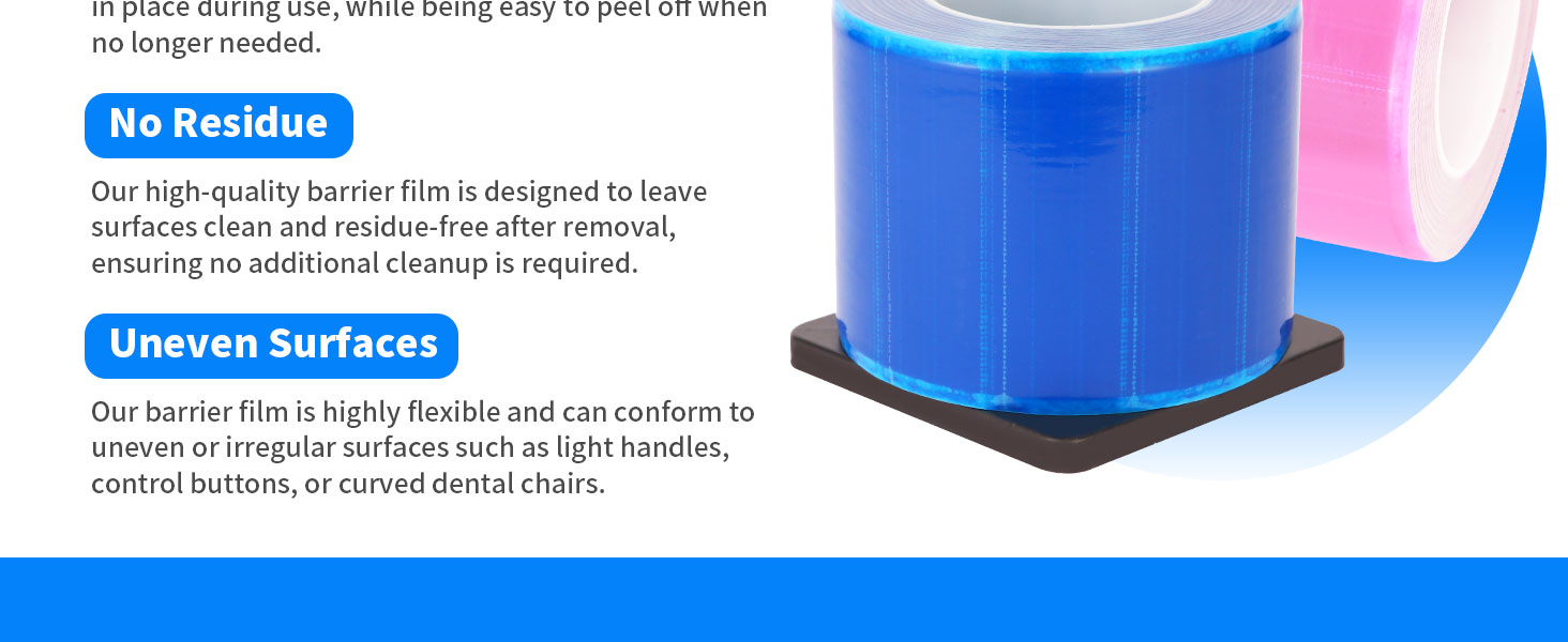 Large Pink Barrier Film Roll Tattoo Tape Machine Protection Sterilization