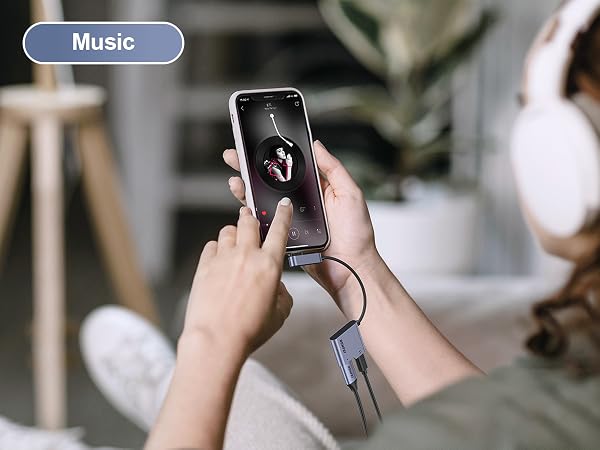 BENFEI USB C Splitter 1 in 2 Out Dual USB C Audio Jack Adapter with 60W Fast Charging