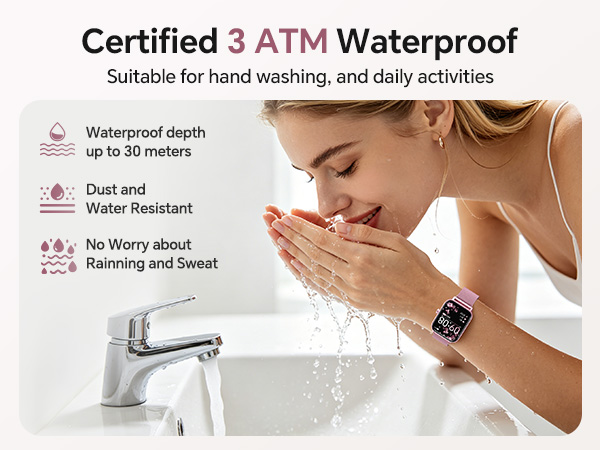 3 ATM waterproof sport watch