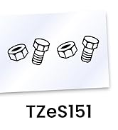 Brother Clear Label Tape, Black on Clear Extra Strength, 24mm (TZeS151)