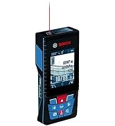 BOSCH GLM400C 400 Ft Blaze Outdoor Connected Laser Measure with Camera Viewfinder, Includes 3 AA ...