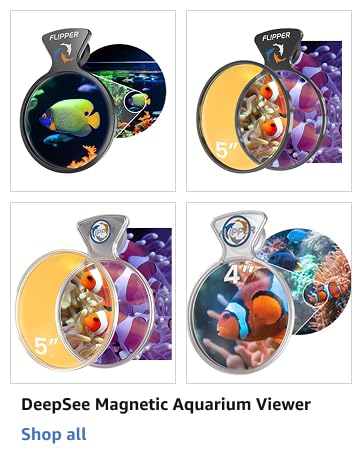 flipper deepsee magnetic aquarium magnifying glass underwater viewer coral lens reef freshwater