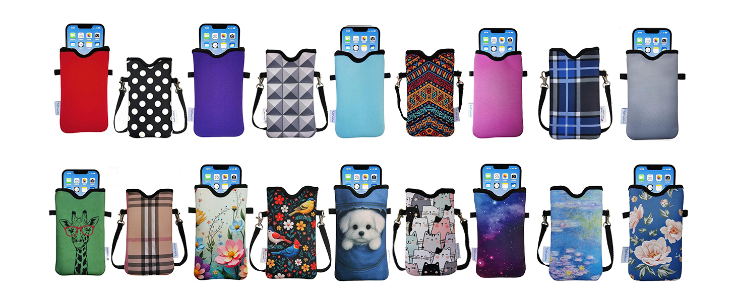 Men Women Cross Body Cell Phone Neck Lanyard Phone Pouch Case Bag