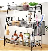 VITVITI 3-Tier Bathroom Organizer Countertop, Metal Wire Mesh Bathroom Counter Organizer Storage ...