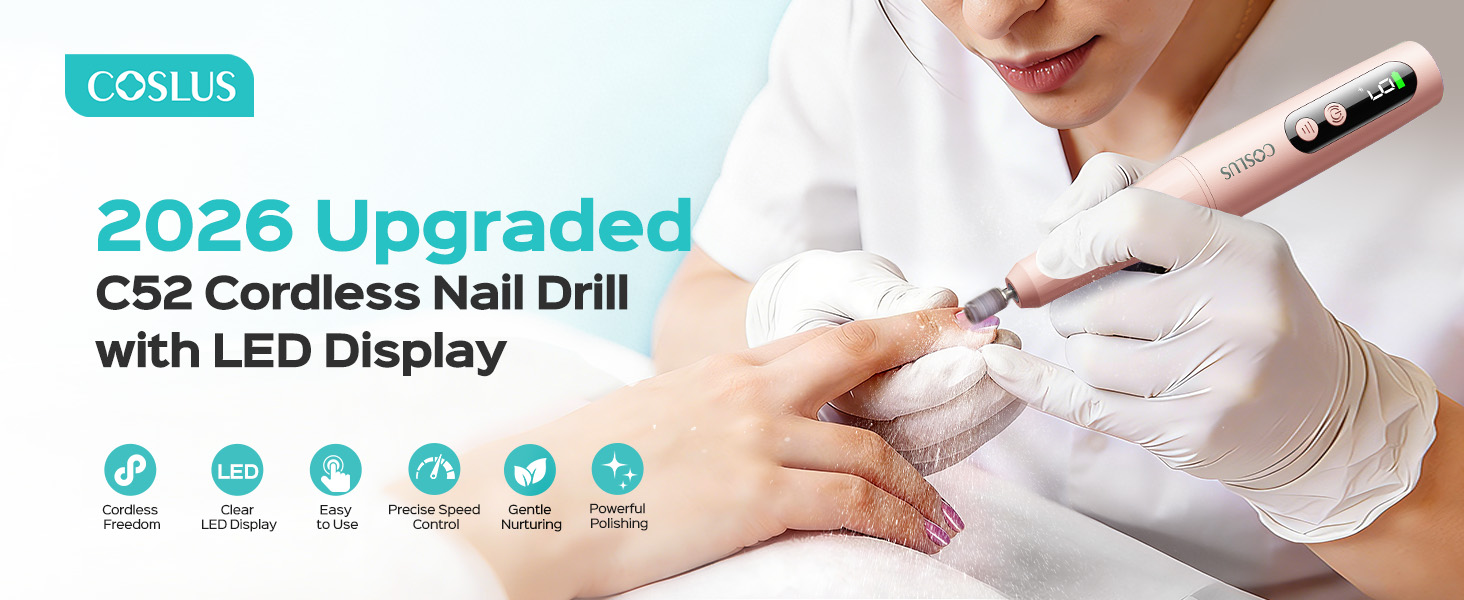 2026 Upgraded Cordless Nail Drill with LED Display