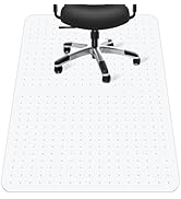 Chair Mat for Carpet, YOOMAYA 46" x 60" Slip Resistant Chair Mat with Grip, Easy Gliding Under De...